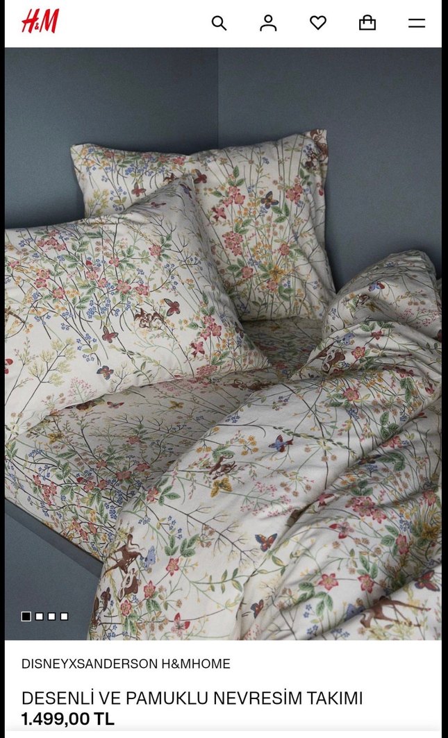 H&M tek kişilik nevresim takımı - Görsel 2