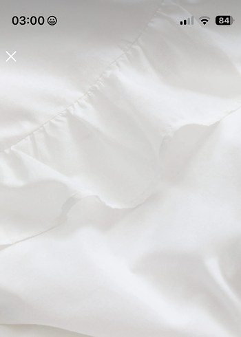 H&M Farbalalı tek kişilik nevresim takımı - Görsel 3