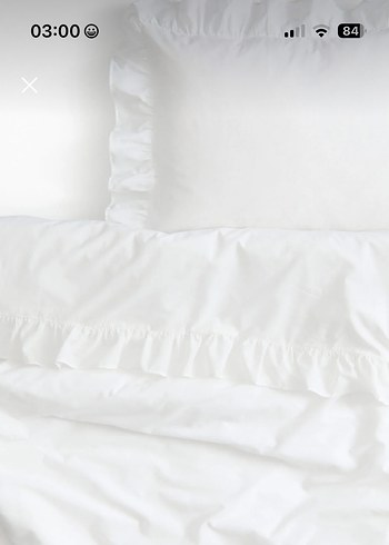 H&M Farbalalı tek kişilik nevresim takımı - Görsel 2