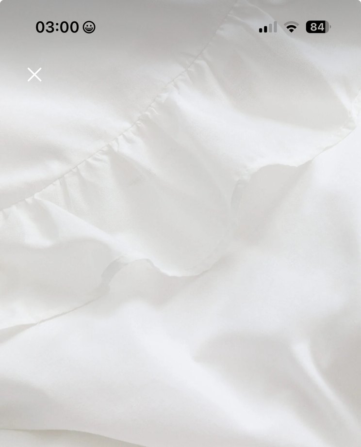 H&M Farbalalı tek kişilik nevresim takımı - Görsel 3