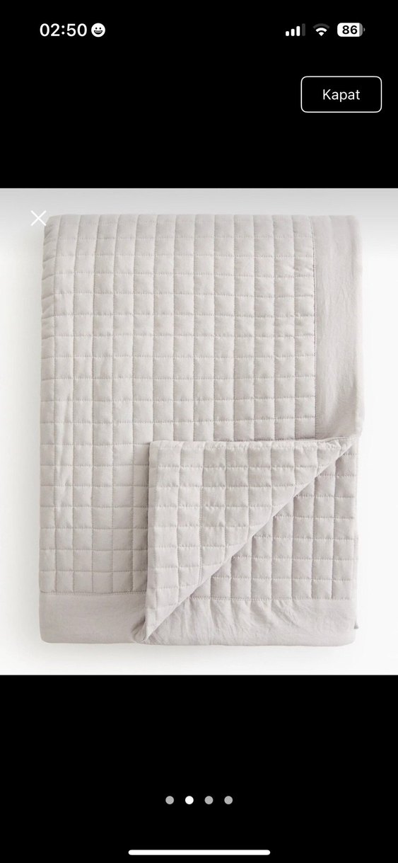 H&M kapitone yatak örtüsü - Görsel 2