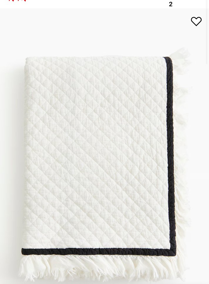 H&M kapitone yatak örtüsü - Görsel 2