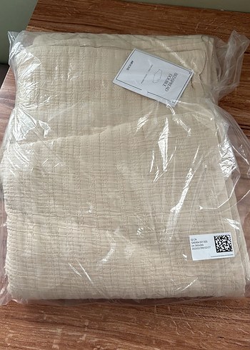 H&M muslin yatak örtüsü açık bej - Görsel 4