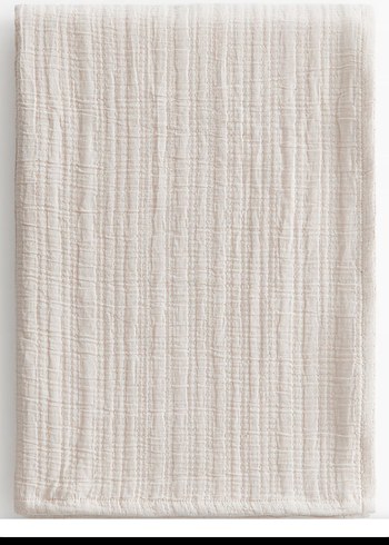 H&M muslin yatak örtüsü açık bej - Görsel 2