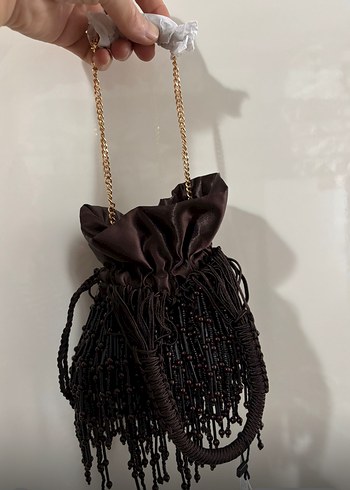 Mango boncuklu şık çanta - Görsel 3