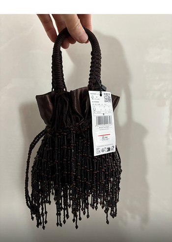 Mango boncuklu şık çanta - Görsel 2