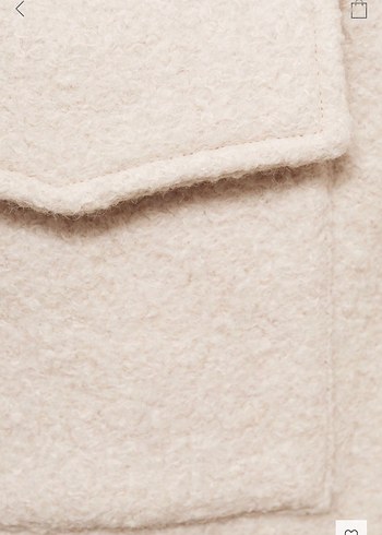 Mango cepli yün ceket - Görsel 6