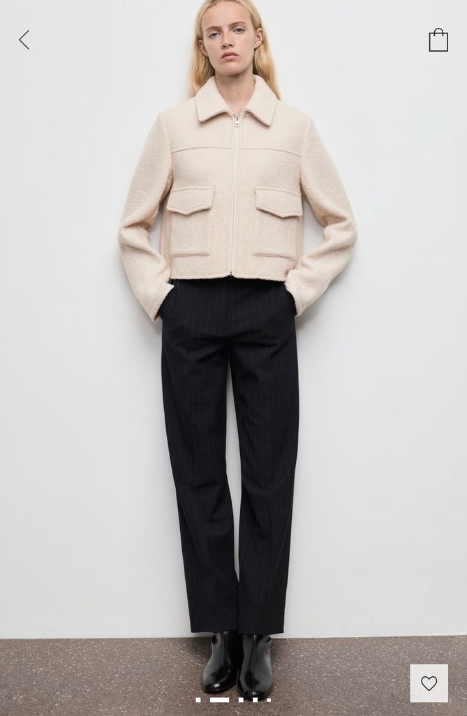 Mango cepli yün ceket - Görsel 2