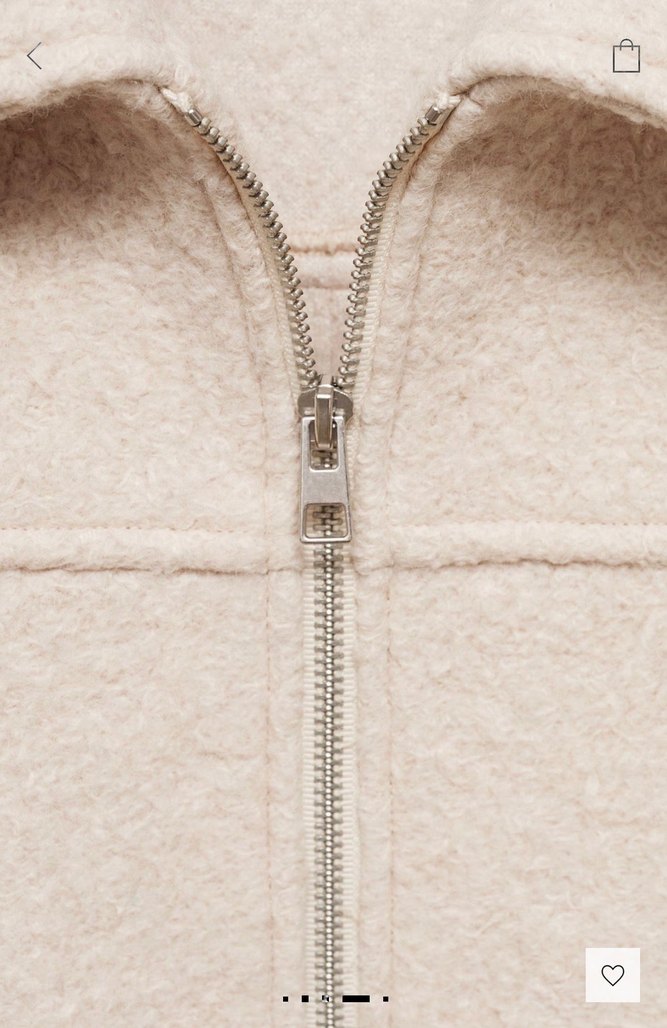 Mango cepli yün ceket - Görsel 4