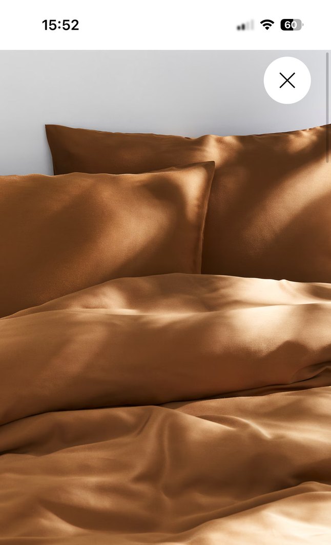 H&M çift kişilik saten pamuk - Görsel 3