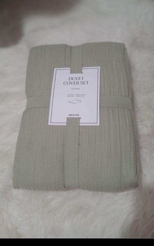 H&M çift kişilik muslin nevresim takımı - Görsel 4