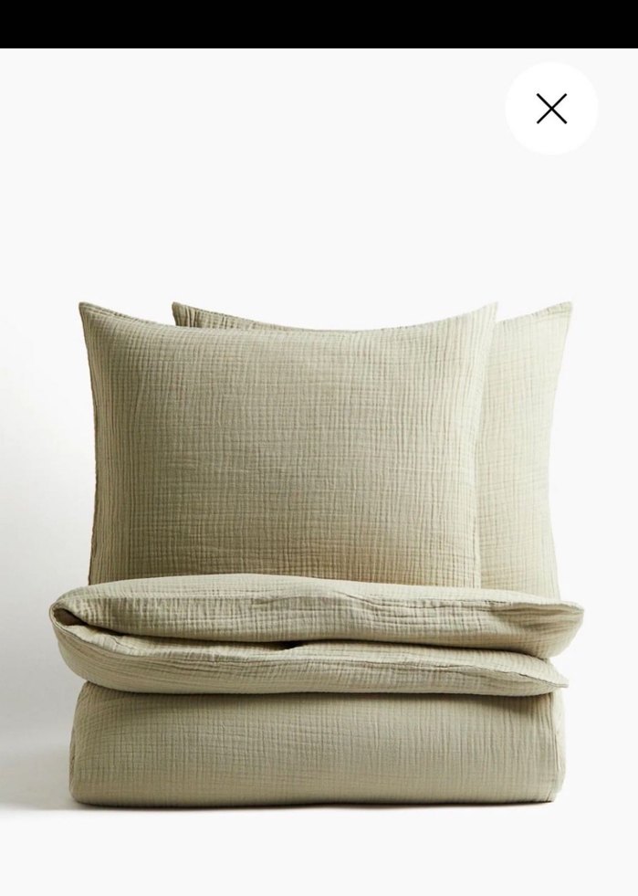 H&M çift kişilik muslin nevresim takımı - Görsel 3