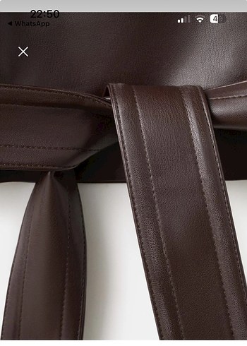 Maksimum klaba detaylı deri görünümlü ceket - Görsel 6