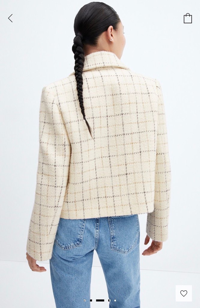 Mango tüvit ceket beden xxs - Görsel 5