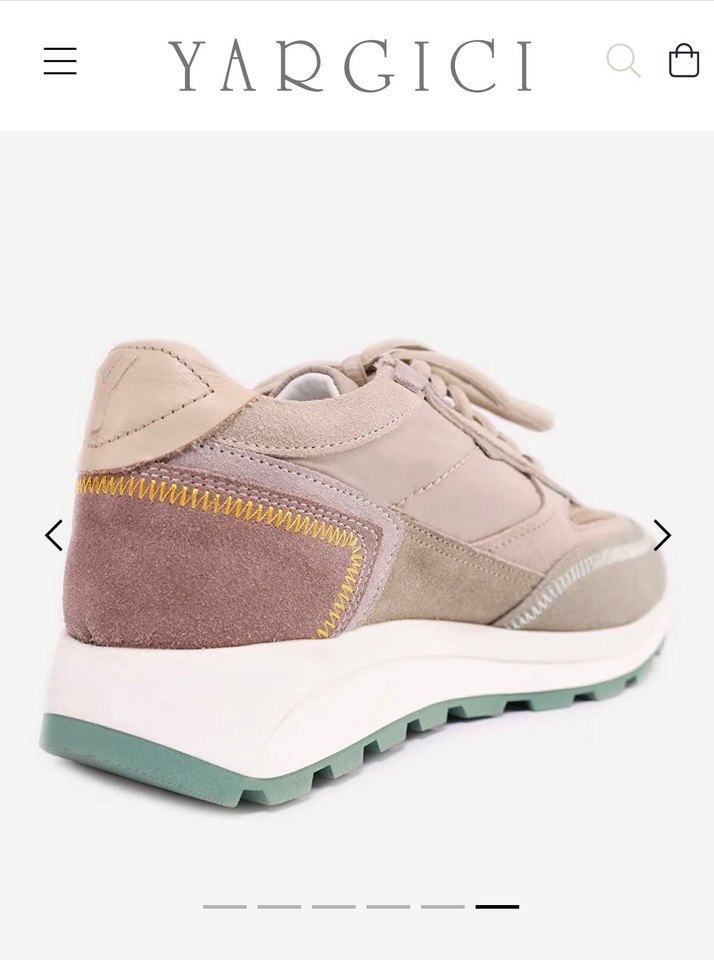 Yargıcı deri sneakers - Görsel 3