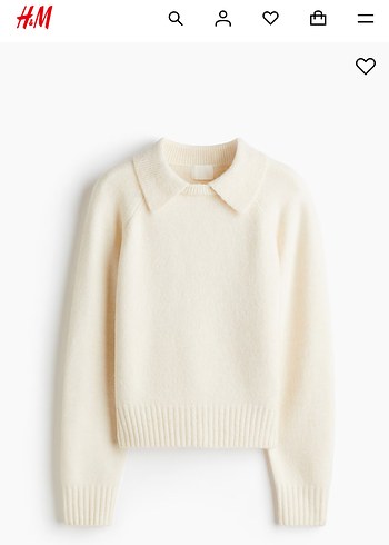 H&M yakalı kazak - Görsel 5