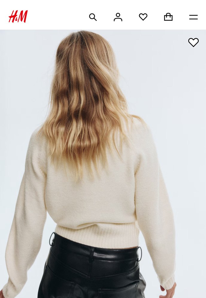 H&M yakalı kazak - Görsel 4