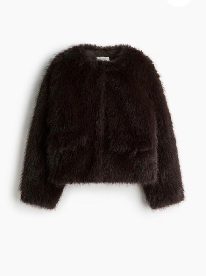 H&M  peluş ceket - Görsel 4