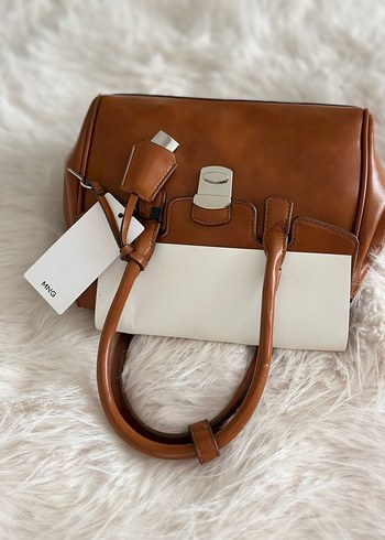 Mango küçük boy city klapalı çanta - Görsel 10