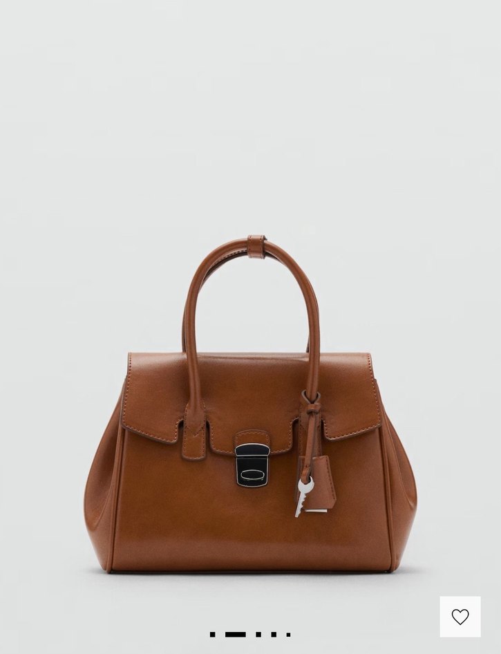 Mango küçük boy city klapalı çanta - Görsel 4