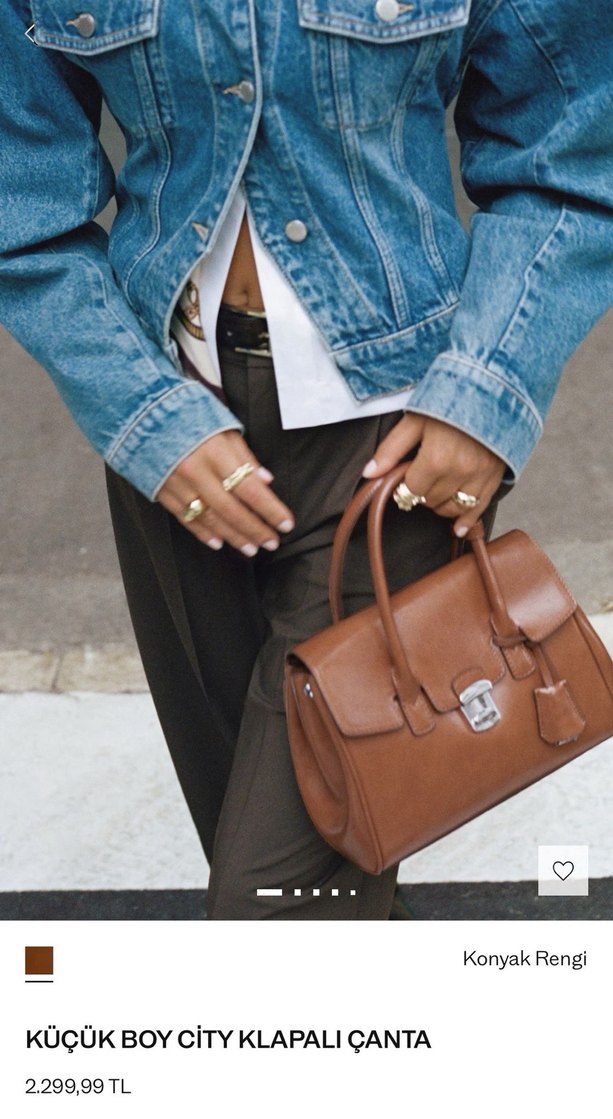 Mango Klasik Modern Kadın Deri Çanta - Görsel 4