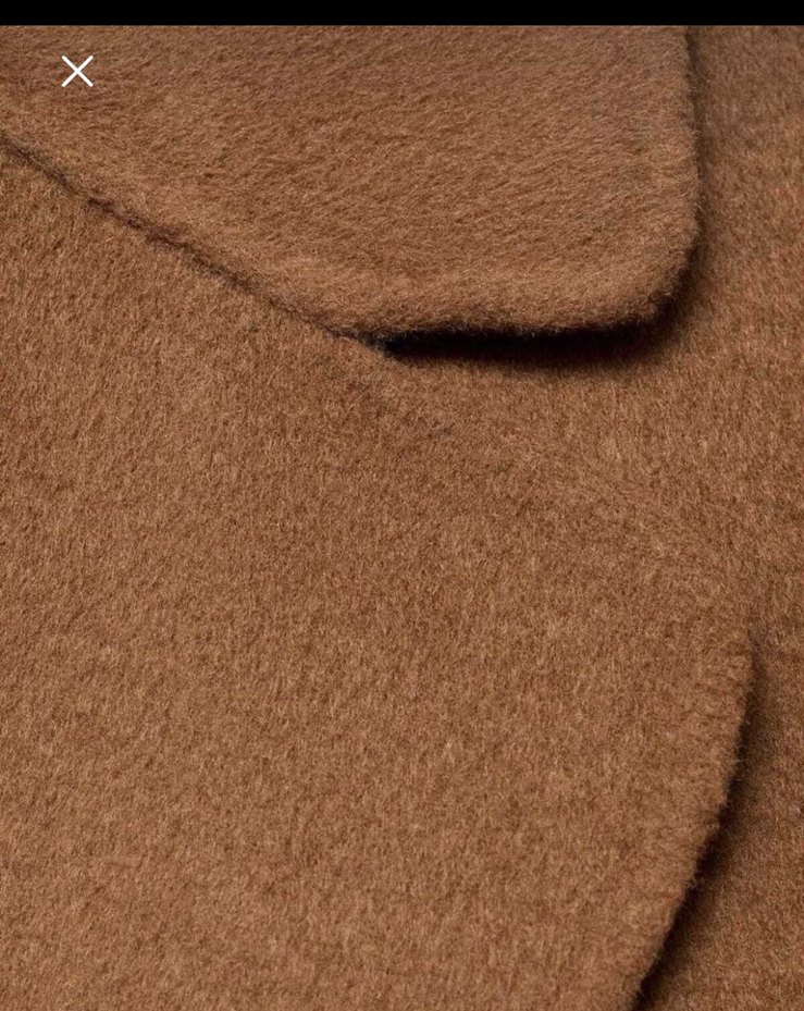 H&M el yapımı yün kemerli palto - Görsel 2