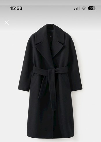 Mango kemerli. Mentego  yünlü palto - Görsel 4