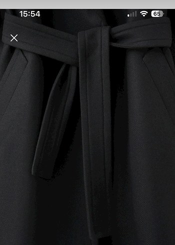 Mango kemerli. Mentego  yünlü palto - Görsel 8