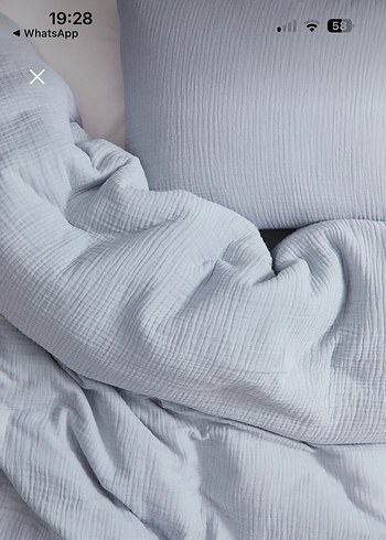 H&M çift kişilik muslin nevresim takımı - Görsel 3