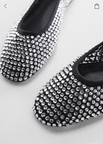 Mango strass taşlı babet - Görsel 2