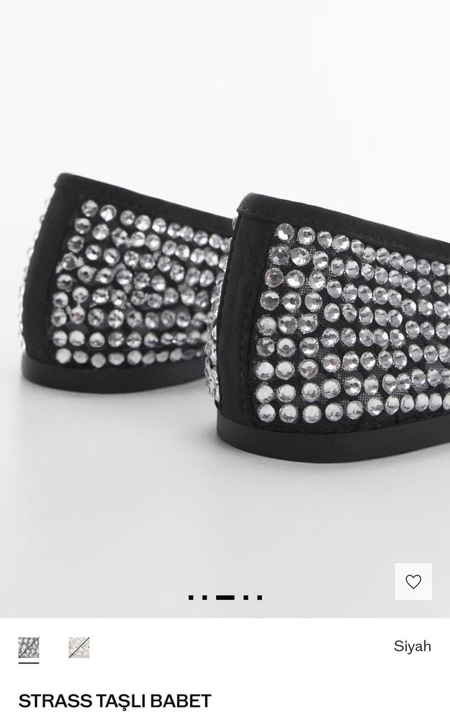 Mango strass taşlı babet - Görsel 3