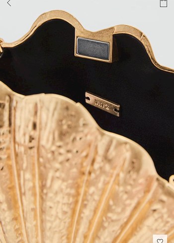 Mango Altın Renkli Zincir Detaylı Kadın Clutch Çanta - Görsel 4