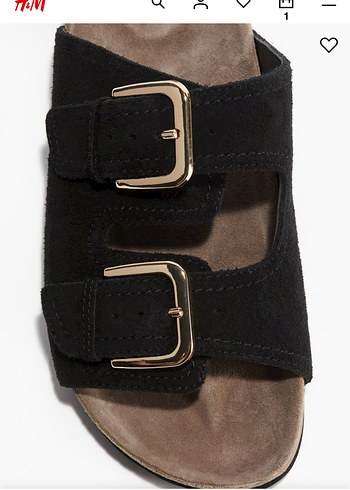 H&M süet sandalet / - Görsel 3