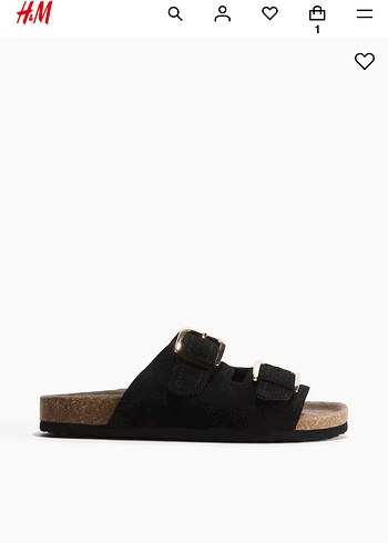 H&M süet sandalet / - Görsel 2