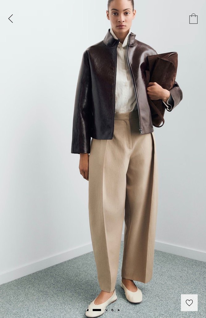 Mango perkins yaka dokulu ceket - Görsel 3