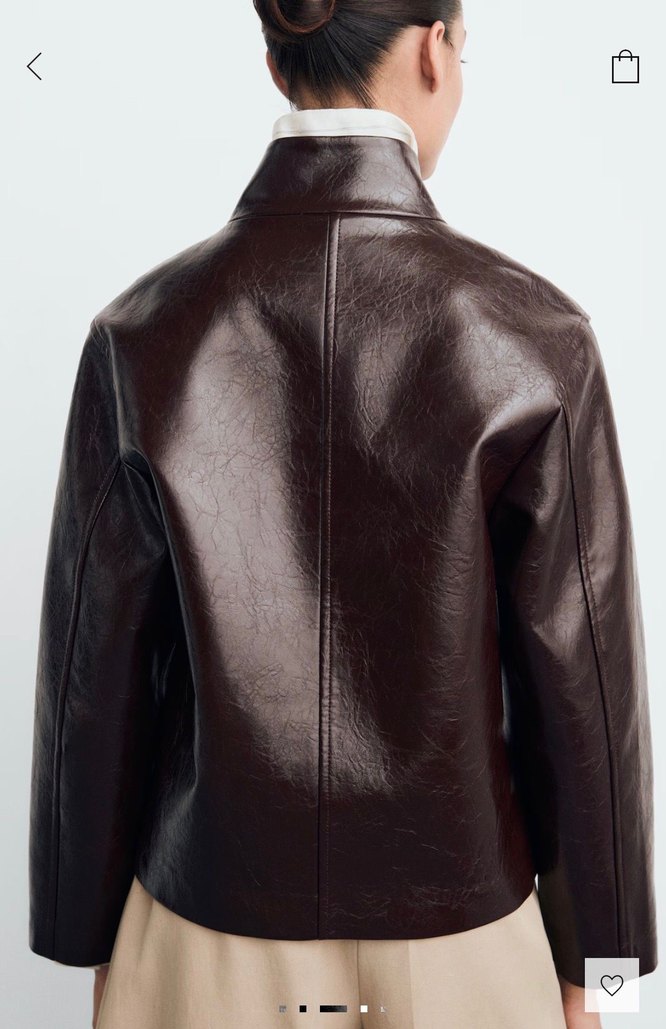 Mango perkins yaka dokulu ceket - Görsel 2