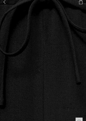 Mango bağcıklı düz kesim pantolon - Görsel 2