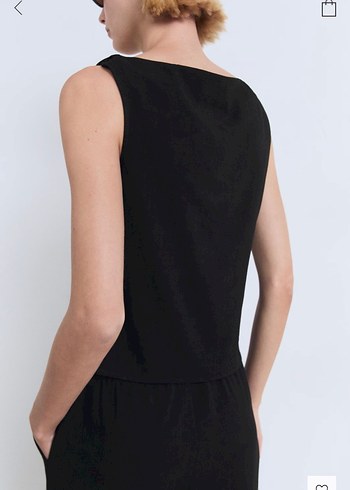 Mango bağcıklı düz kesim pantolon - Görsel 4