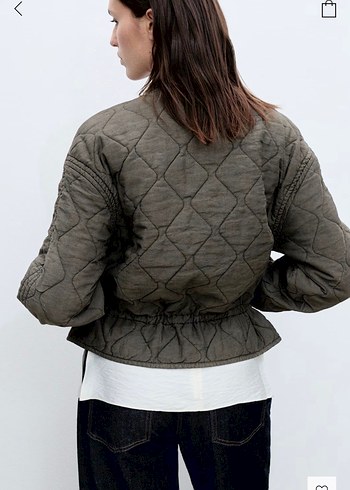 Mango kapitone bomber ceket - Görsel 2