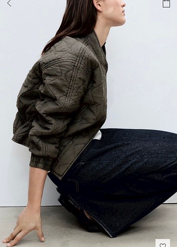 Mango kapitone bomber ceket - Görsel 6