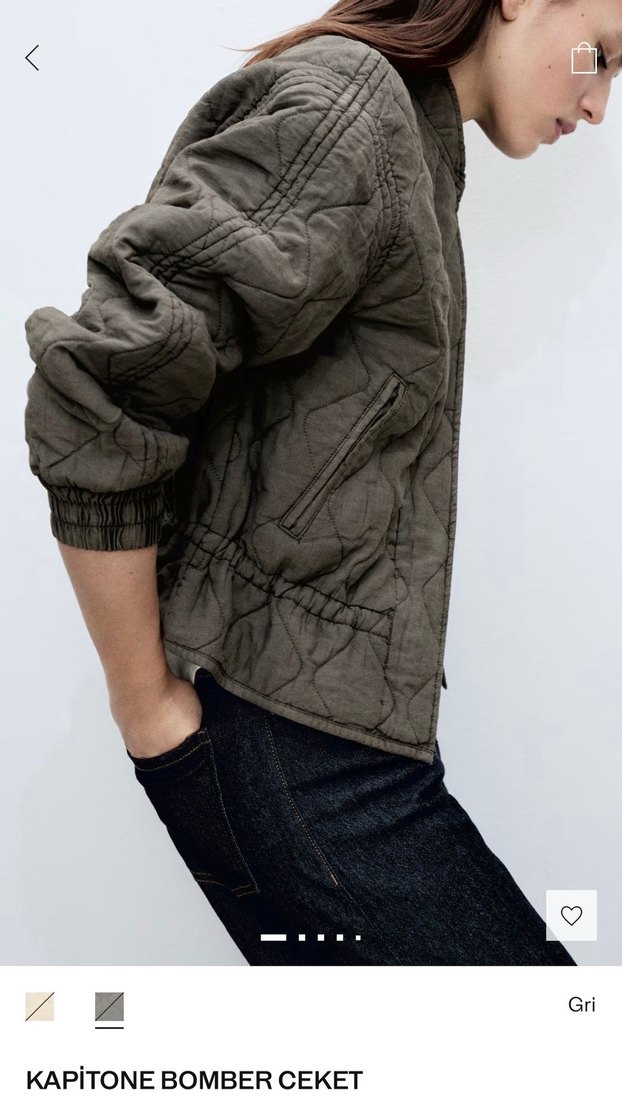 Mango kapitone  bomber ceket - Görsel 3