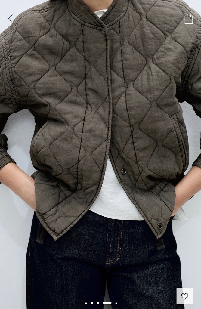 Mango kapitone  bomber ceket - Görsel 5