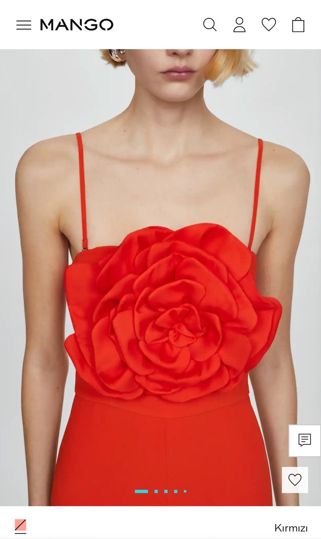 H&M maksi çiçekli tutum - Görsel 3