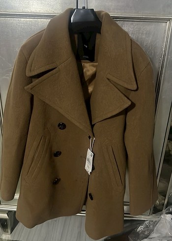 Mango menteco yünlü çift Düğmeli palto - Görsel 2