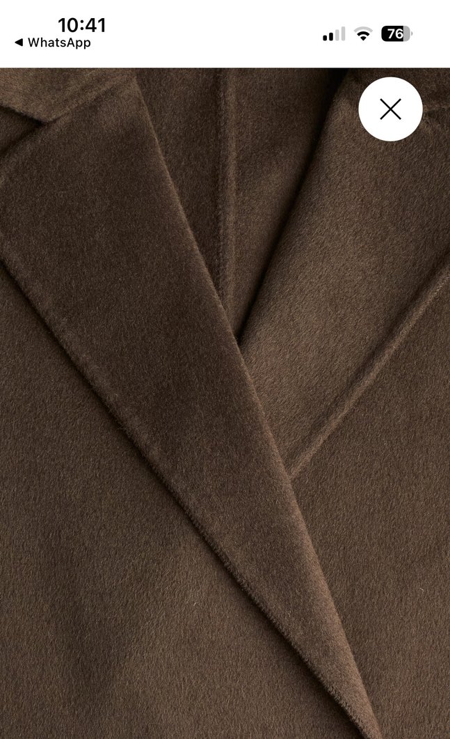 H&M yün karışımlı kaban XS beden mevcuttur - Görsel 2