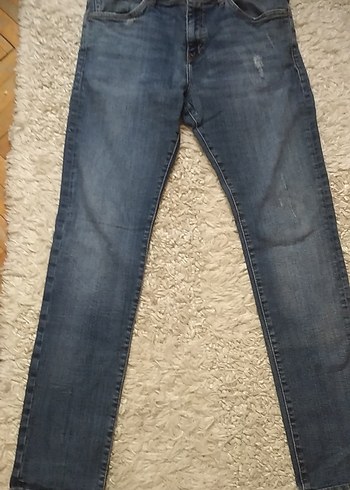 Gri Mavi Erkek Denim Pantolon - Görsel 2