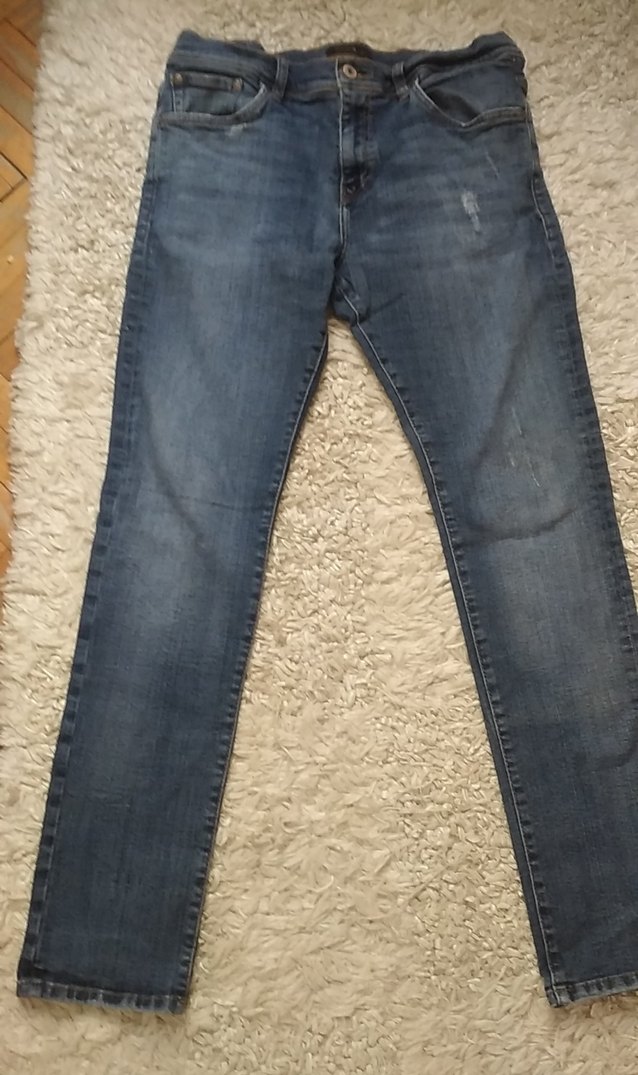 Gri Mavi Erkek Denim Pantolon - Görsel 2