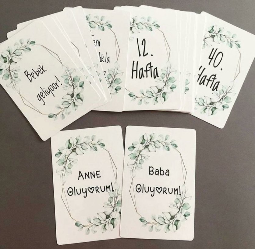 HAMİLE- BEBEK ANI KARTLARI - Görsel 2