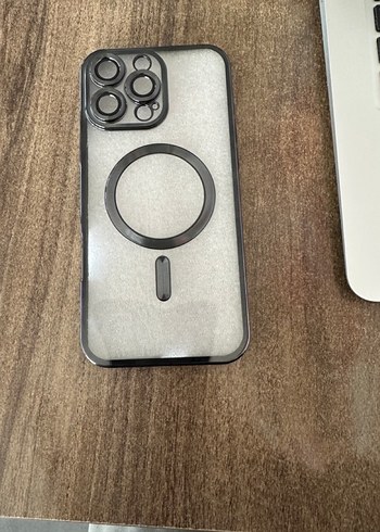 Düğmeli Siyah Sokak Stili iphone 16 pro max magsafe kılıf - Görsel 4