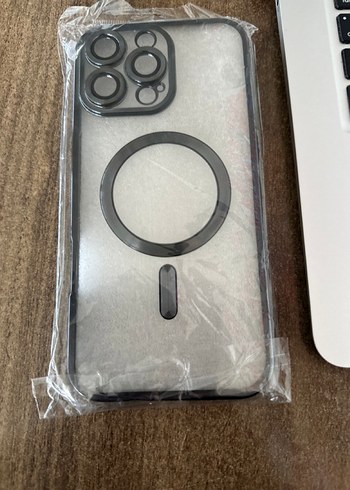 Düğmeli Siyah Sokak Stili iphone 16 pro max magsafe kılıf - Görsel 2